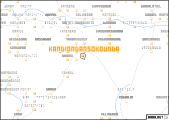 map of Kandion Dansokounda