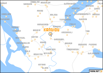 map of Kandiou