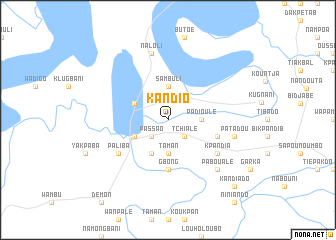 map of Kandio