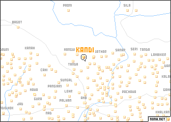 map of Kāndi