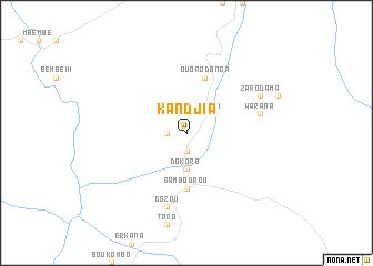 map of Kandjia