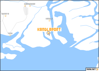 map of Kāndla Port