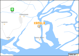 map of Kāndla