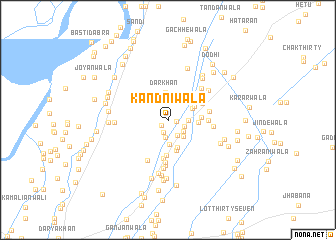 map of Kandniwāla