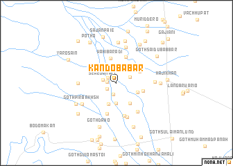 map of Kando Bābar