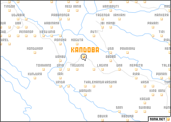 map of Kandoba