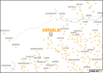 map of Kāndolai