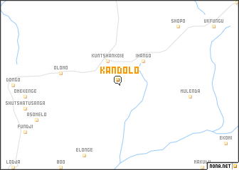 map of Kandolo
