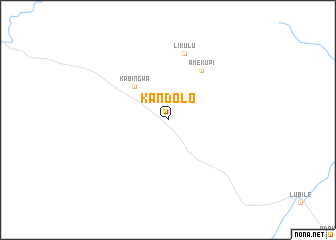map of Kandolo