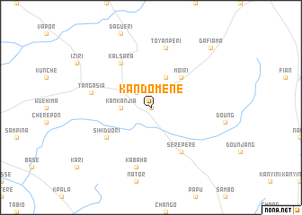 map of Kandomene