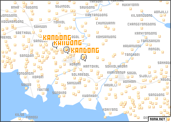 map of Kan-dong