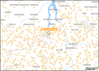 map of Kan-dong