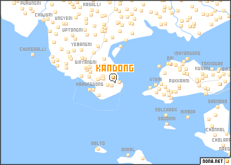 map of Kan-dong