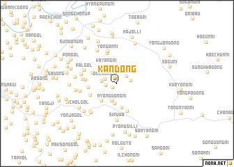 map of Kan-dong