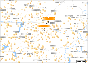 map of Kan-dong