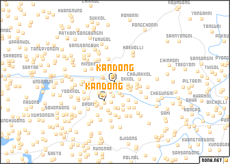 map of Kan-dong