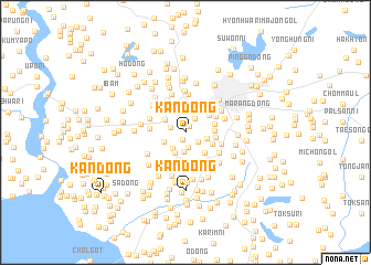 map of Kan-dong