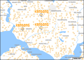 map of Kan-dong