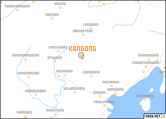 map of Kan-dong