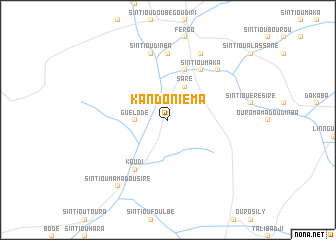 map of Kandoniéma