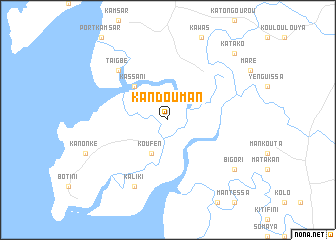 map of Kandouman