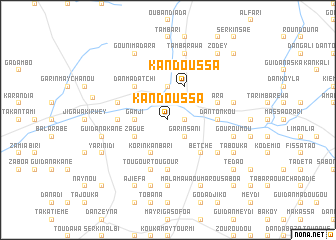 map of Kandoussa