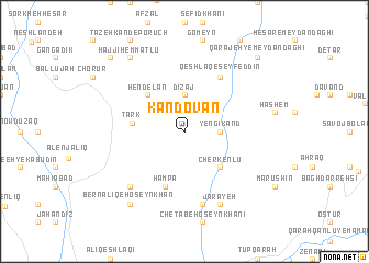 map of Kandovān