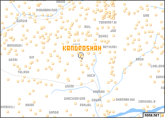 map of Kandro Shāh