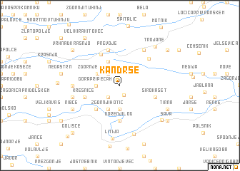 map of Kandrše