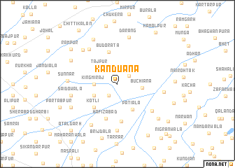 map of Kanduāna