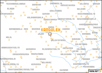 map of Kandūleh