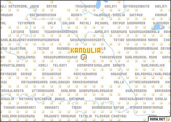 map of Kāndulia