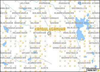 map of Kandulugamuwa