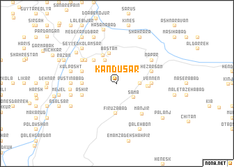 map of Kandūsar