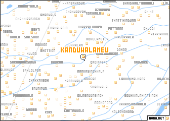 map of Kanduwāla Meu