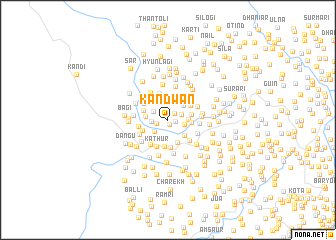 map of Kandwān