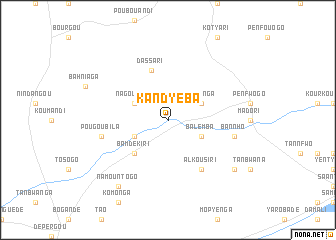 map of Kandyéba