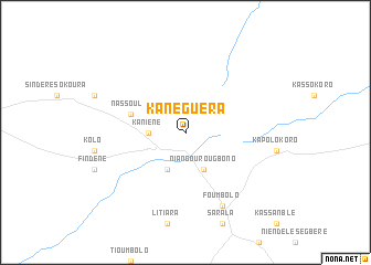 map of Kanéguéra