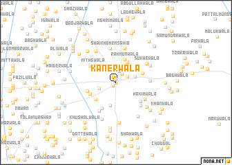 map of Kanerwāla