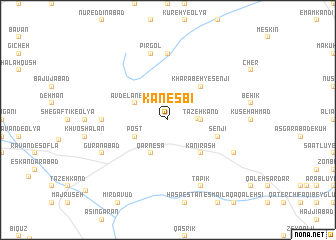 map of Kānesbī