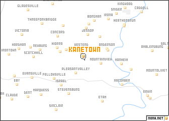 map of Kanetown