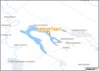 map of Kanevetskiy