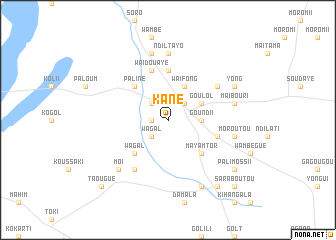 map of Kane