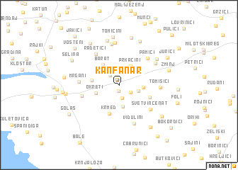 map of Kanfanar