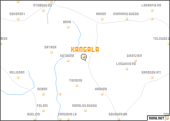 map of Kangala