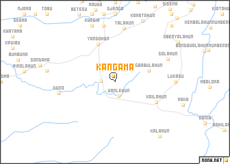 map of Kangama