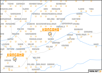 map of Kangama