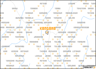 map of Kangama