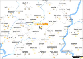 map of Kangama