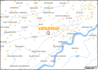 map of Kanganpur